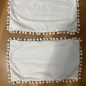 off white set of two pillow cases